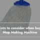 mop making machine