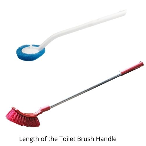length of toilet brush handle